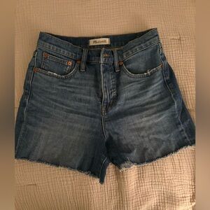 MADEWELL HIGH RISE DENIM SHORT 26